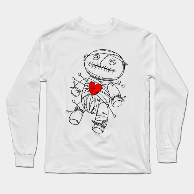 Voodoo Doll Long Sleeve T-Shirt by OccultOmaStore